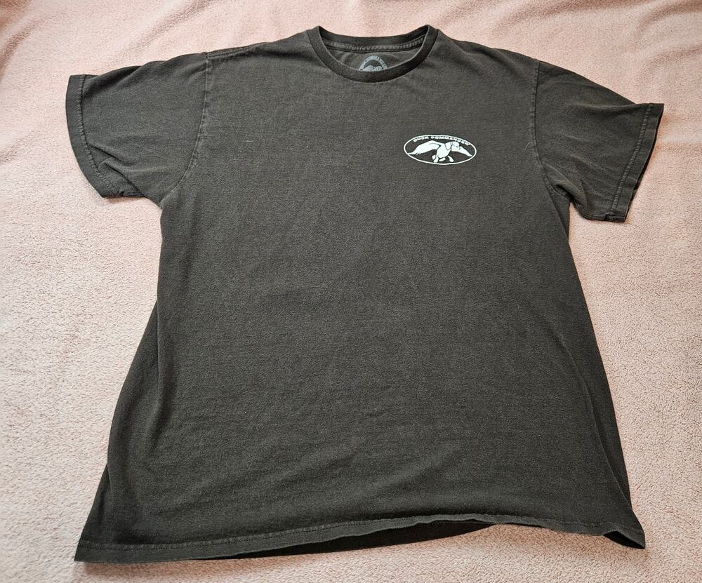 Duck Commander Hey Uncle Si Brown Short Sleeve Graphic T-Shirt Size Large